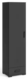 witryna-wysoka-fabio-50-cm-czarna-z-polkami-szuflada