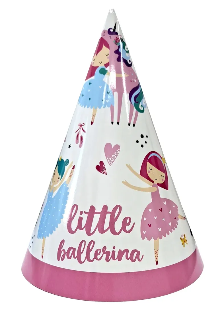 czapeczki-papierowe-urodzinowe-little-ballerina-ksiezniczki-wrozki-6-szt
