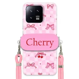 etui-do-xiaomi-13-pro-rozowy-sznurek-crossbody-uchwyt-urocze-cherry-pink