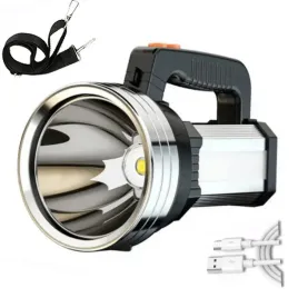 latarka-led-akumulatorowa-12000mah-srebrna-taktyczna-warsztatowa-halogen