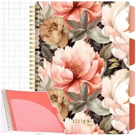 kolozeszyt-b5-zeszyt-na-spirali-w-kratke-100k-strigo-pads-kwiaty-bezowy
