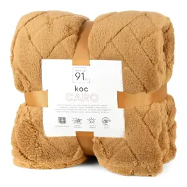 koc-eurofirany-mikrofibra-caro-jodelka-150x200-miodowy-zolty