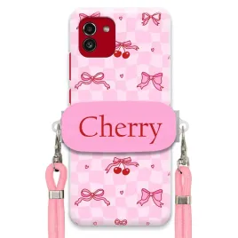 etui-do-samsung-a03-rozowy-sznurek-crossbody-uchwyt-urocze-cherry-pink