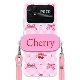 etui-do-xiaomi-poco-c40-rozowy-sznurek-crossbody-uchwyt-kobiece-cherry