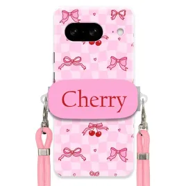 etui-do-google-pixel-8-rozowy-sznurek-crossbody-uchwyt-urocze-cherry-pink