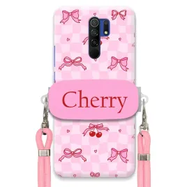 etui-do-xiaomi-redmi-9-rozowy-sznurek-crossbody-uchwyt-urocze-cherry-pink