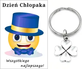 brelok-breloczek-dzien-chlopaka-pasowanie-prezent-klasa-szkola-koniczyna