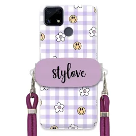 etui-do-realme-c25-obudowa-stylowe-kwiatki-uchwyt-smycz-sznurek-fioletowy
