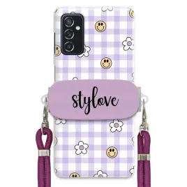 etui-do-samsung-m52-5g-case-stylowe-kwiatki-uchwyt-smycz-sznurek-fiolet