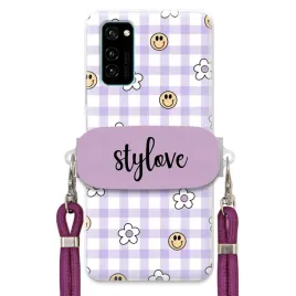 etui-do-huawei-honor-v30-case-stylowe-kwiatki-uchwyt-smycz-sznurek-fiolet