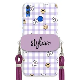 etui-do-huawei-honor-8x-case-stylowe-kwiatki-uchwyt-smycz-sznurek-fiolet