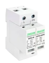 tracon-ogranicznik-przepiec-t2-ac-wymienne-wkladki-espd2-40-1-1p