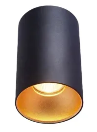 tracon-reflektor-sufitowy-czarny-zloty-odblysnik-1xgu10-max-35w-spgu10mgb