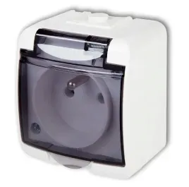 karlik-junior-gniazdo-pojedyncze-z-u-klapka-dymna-bialy-ip54-ghe-1d