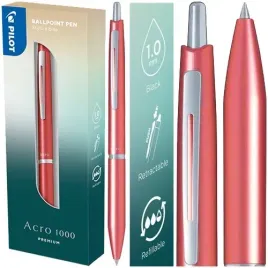 dlugopis-olejowy-pilot-acro-1000-premium-koralowy-1-0mm-czarny-wklad