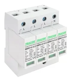 tracon-ogranicznik-przepiec-t1-t2-ac-wymienne-wkladki-espd1-2-12-5-4p