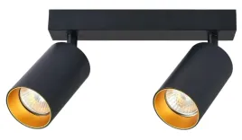 tracon-reflektor-sufitowy-czarny-ze-zlotym-odblysnikiem-2xgu10-spgu10ma2gb