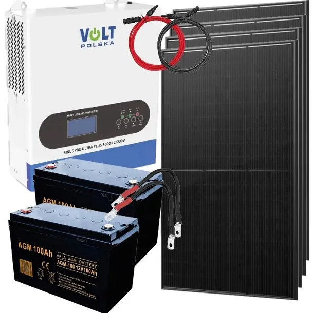 Zestaw Solarny 7000w Fotowoltaiczny 4X Panele 460W Solar Przetwornica 230v