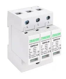 tracon-ogranicznik-przepiec-t2-ac-wymienne-wkladki-3-p-espd2-40-3p