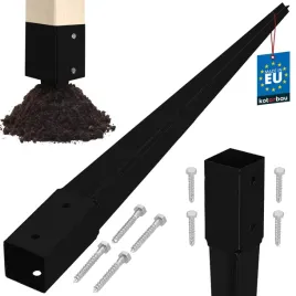 podstawa-slupa-wbijana-do-ziemi-kotwa-czarny-46x46x600-pergola-altana-stal