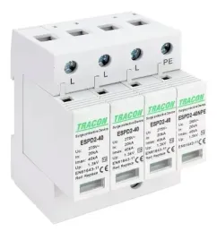 tracon-ogranicznik-przepiec-t2-ac-wymienne-wkladki-espd2-40-3-1p