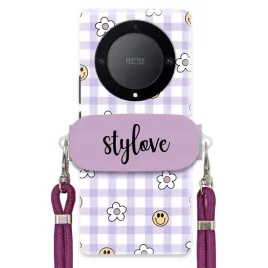 etui-do-huawei-honor-x40-5g-case-stylowe-kwiatki-uchwyt-sznurek-fioletowy