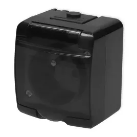 karlik-junior-gniazdo-pojedyncze-z-u-czarne-klapka-dymna-ip54-12ghe-1dp