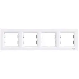 schneider-asfora-ramka-4-krotna-pozioma-biala-eph5800421