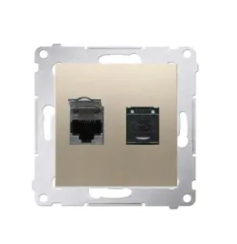 simon-54-gniazdo-komputerowe-podwojne-kat-6-zlote-d62-01-44