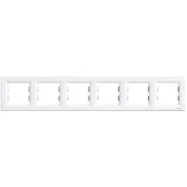 schneider-asfora-ramka-6-krotna-pozioma-biala-eph5800621