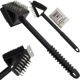 szczotka-do-czyszczenia-grilla-rusztu-bbq-time-3w1-dluga-czarna-raczka