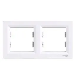 schneider-asfora-ramka-podwojna-pozioma-biala-eph5800221