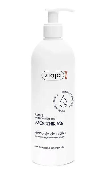 Ziaja Med Kuracja ultranawilżająca mocznik 5% emulsja do ciała 400 ml