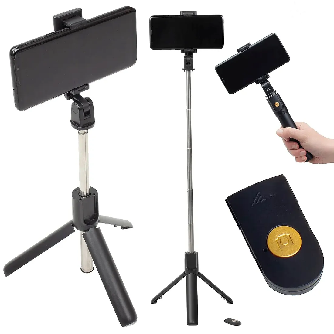 selfie-stick-z-bluetooth-statyw-pilot-jakosc-stan-nowy