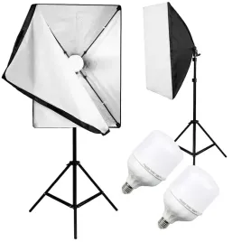 2x-lampa-foto-z-softboxem-60x40-zarowka-2x-100w-nowosc