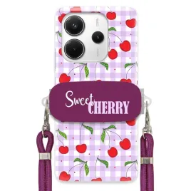 etui-do-xiaomi-redmi-note-14-4g-case-slodka-wisnia-uchwyt-fiolet-sznurek