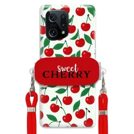 etui-do-oppo-find-x5-sznurek-crossbody-red-uchwyt-kobiece-sweet-cherry
