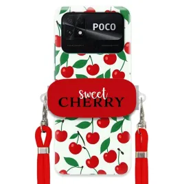 etui-do-xiaomi-poco-c40-czerowny-sznurek-uchwyt-pancerne-red-sweet-cherry