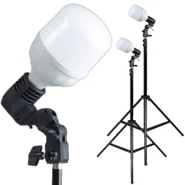 lampa-fotograficzna-podwojny-zestaw-zarowka-led