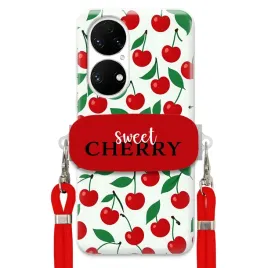 etui-do-huawei-p50-czerowny-sznurek-crossbody-uchwyt-kobiece-sweet-cherry