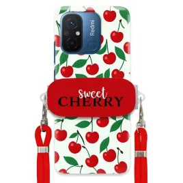 etui-do-xiaomi-redmi-12c-czerowny-sznurek-crossbody-uchwyt-sweet-cherry