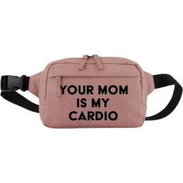 nerka-saszetka-rose-rozowa-your-mom-is-my-cardio-dla-kumpla-zabawny-prezent