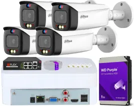 zestaw-monitoringu-4-kamery-tubowe-5mpx-wizsense-dual-dahua-dysk-1tb