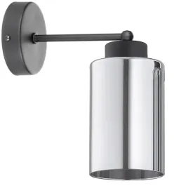 lampa-scienna-kinkiet-szklana-tuba-grafit-chrom
