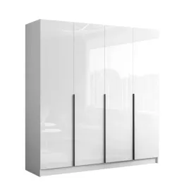 szafa-uchylna-aurel-4d-bialy-polysk-200-cm-uchwyt-czarny