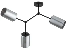 lampa-sufitowa-zyrandol-szklana-tuba-grafit-chrom