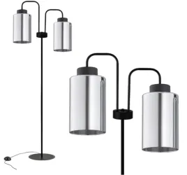 lampa-stojaca-podlogowa-szklana-tuba-grafit-chrom