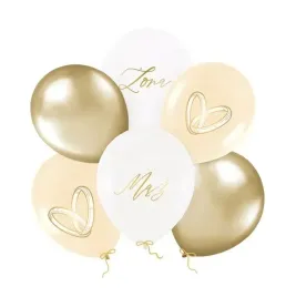 balony-lateksowe-maz-zona-12-cali-6-szt-slub-wesele-biale-zlote