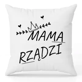 poduszka-biala-dla-mamy-mama-rzadzi-prezent-dzien-matki-wiele-wzorow