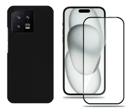 etui-do-xiaomi-13-matowy-case-czarny-zestaw-szklo-hartowane-9h-ochronne-hit
